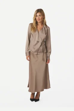 Online Neo Noir Caprina Heavy Sateen Blouse 166961 811