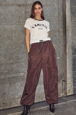Haute L'Amitié Cargo Pull On Trouser HL10265 Mocca