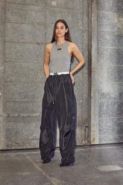 Hot Haute L'Amitié Cargo Pull On Trouser HL10265 Black