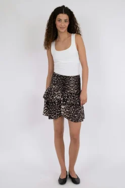 New Neo Noir Carin R Leo Skirt Leopard