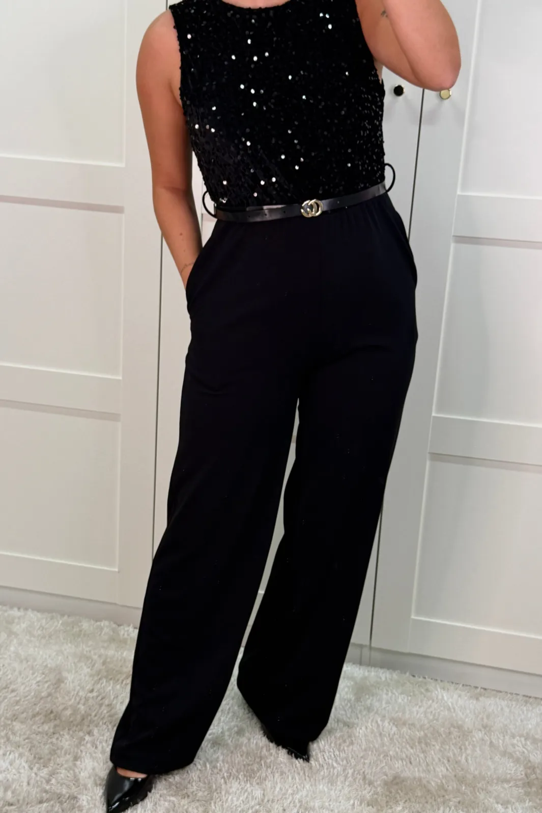 Hot A-bee Carina Jumpsuit Black