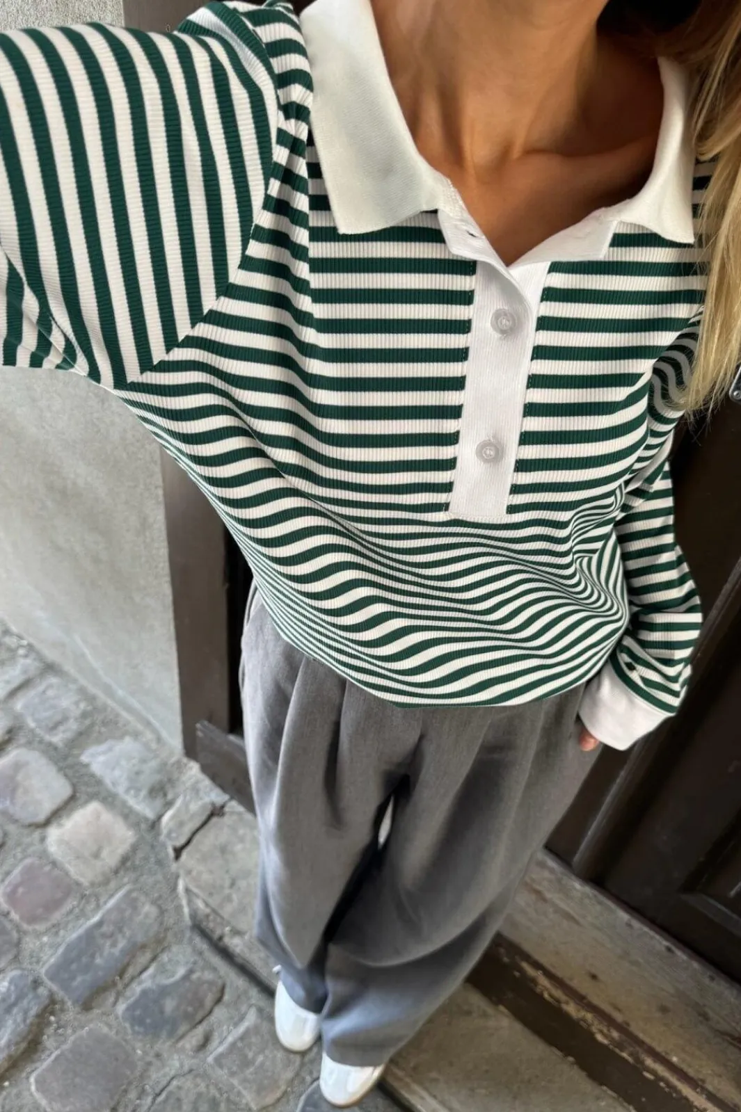 BYIC Carlyic Polo greens Green Stripes