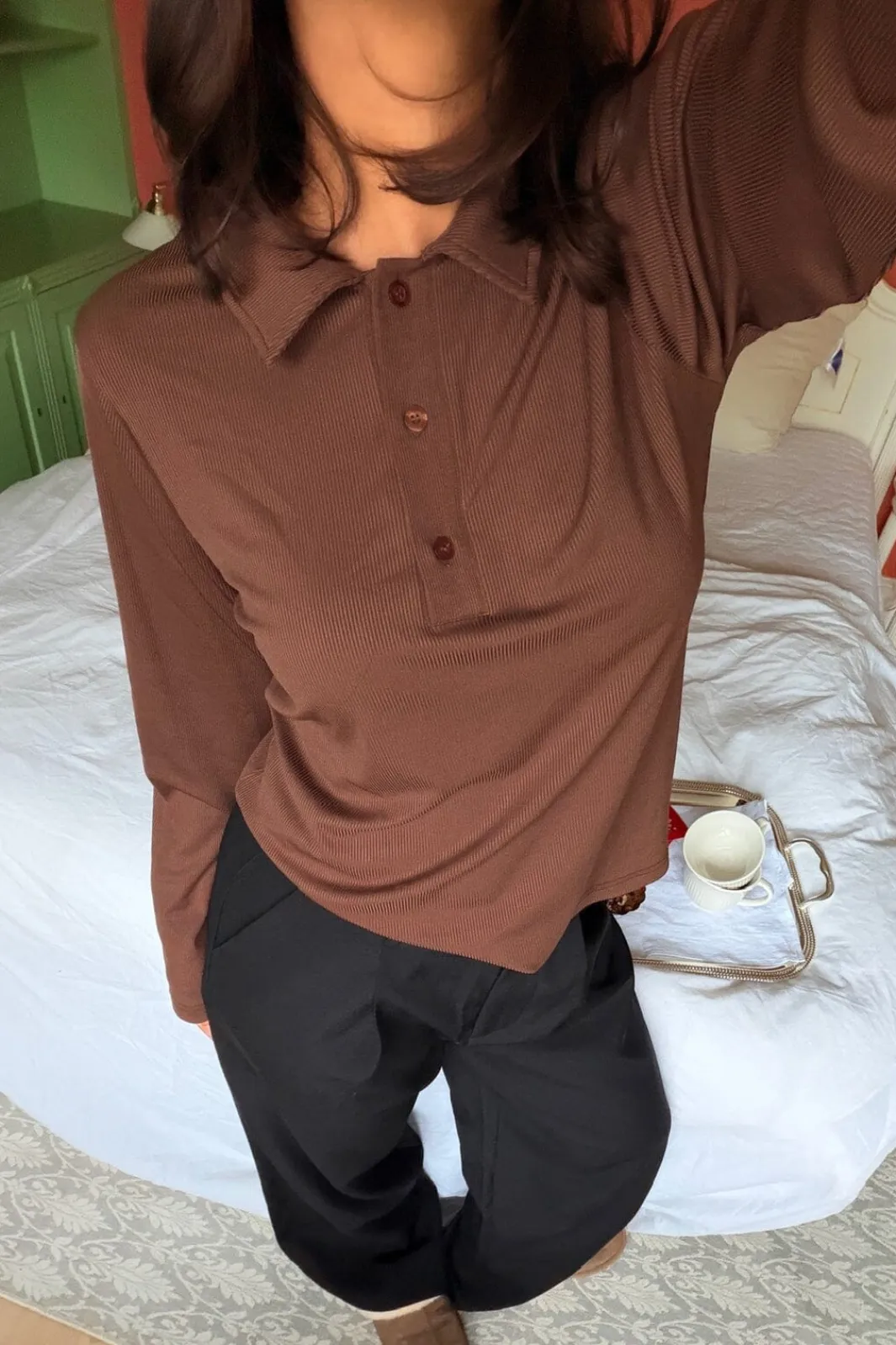 Sale BYIC Carlyic Polo A23765 Dark Brown
