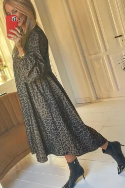 Clearance Valentin Studio Carrie Dress Leopard