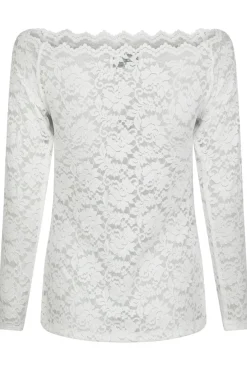 Online Neo Noir Casadi Lace Flower Blouse 162631 120