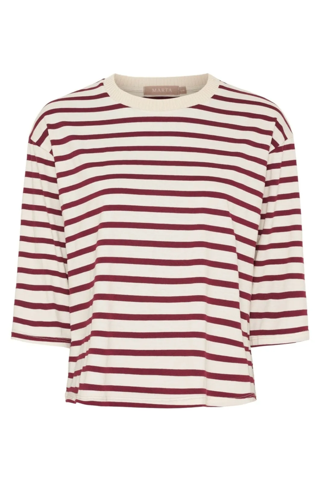 Marta Du Chateau Cbrooklyn Tee 58351 Beige/Bordeaux