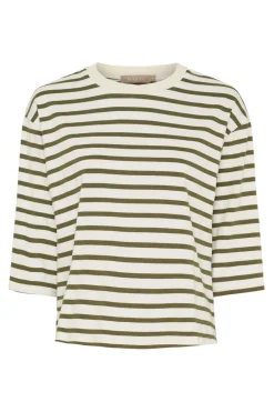Clearance Marta Du Chateau Cbrooklyn Tee 58351 Beige/Military