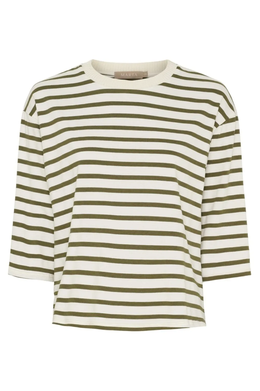 Clearance Marta Du Chateau Cbrooklyn Tee 58351 Beige/Military