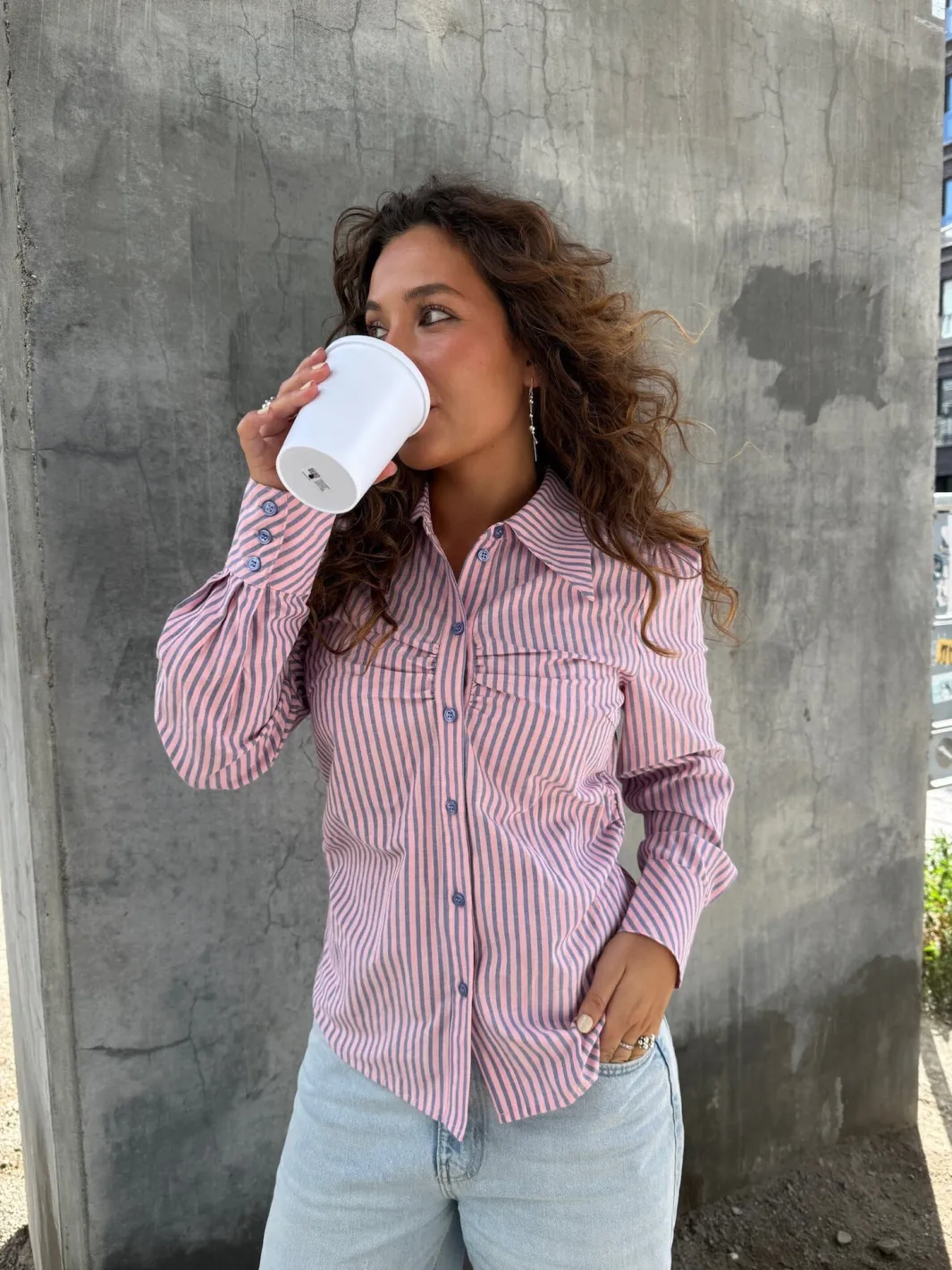Sale Dear Molly Cecilie 154831B Pink W.blue Strip