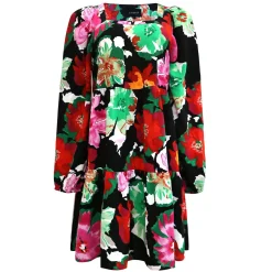 Hot Liberte Cecilie Ls Dress Black Big Flowers