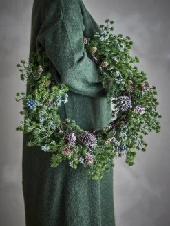 Clearance Bloomingville Cedar Krans, Grøn, Kunstige Blomster 82072345 Green