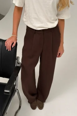Sale BYIC Celinaic Pants A2351 Dark Brown Texture