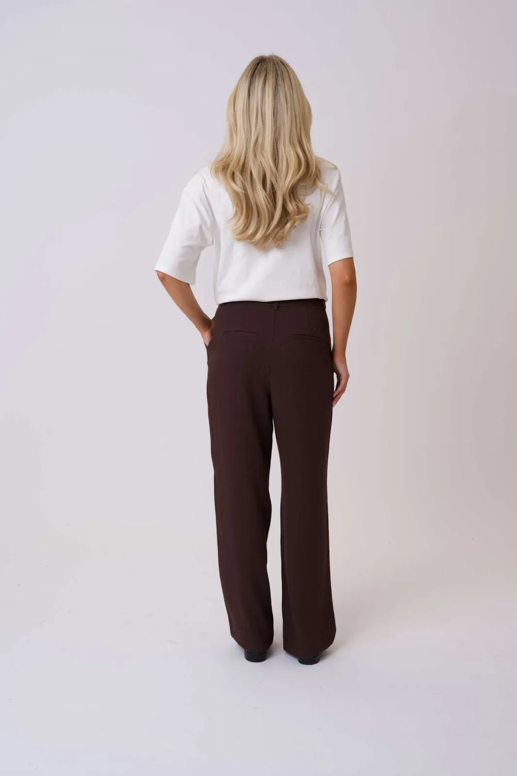 Sale BYIC Celinaic Pants A2351 Dark Brown Texture