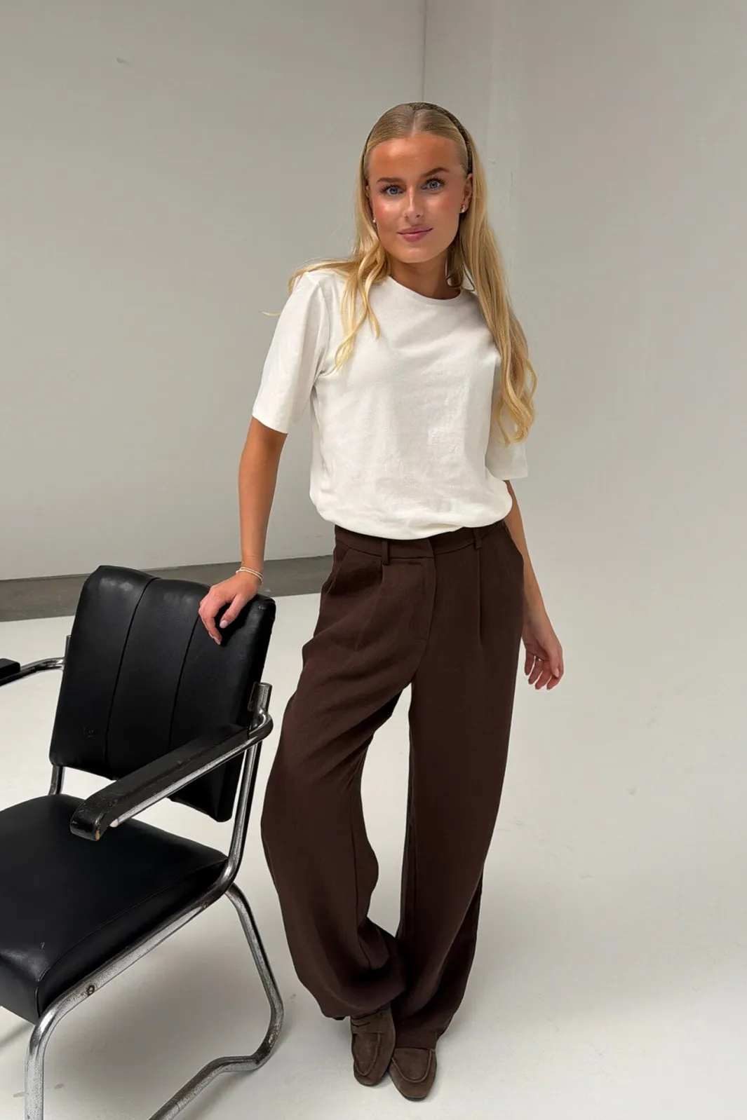 Sale BYIC Celinaic Pants A2351 Dark Brown Texture