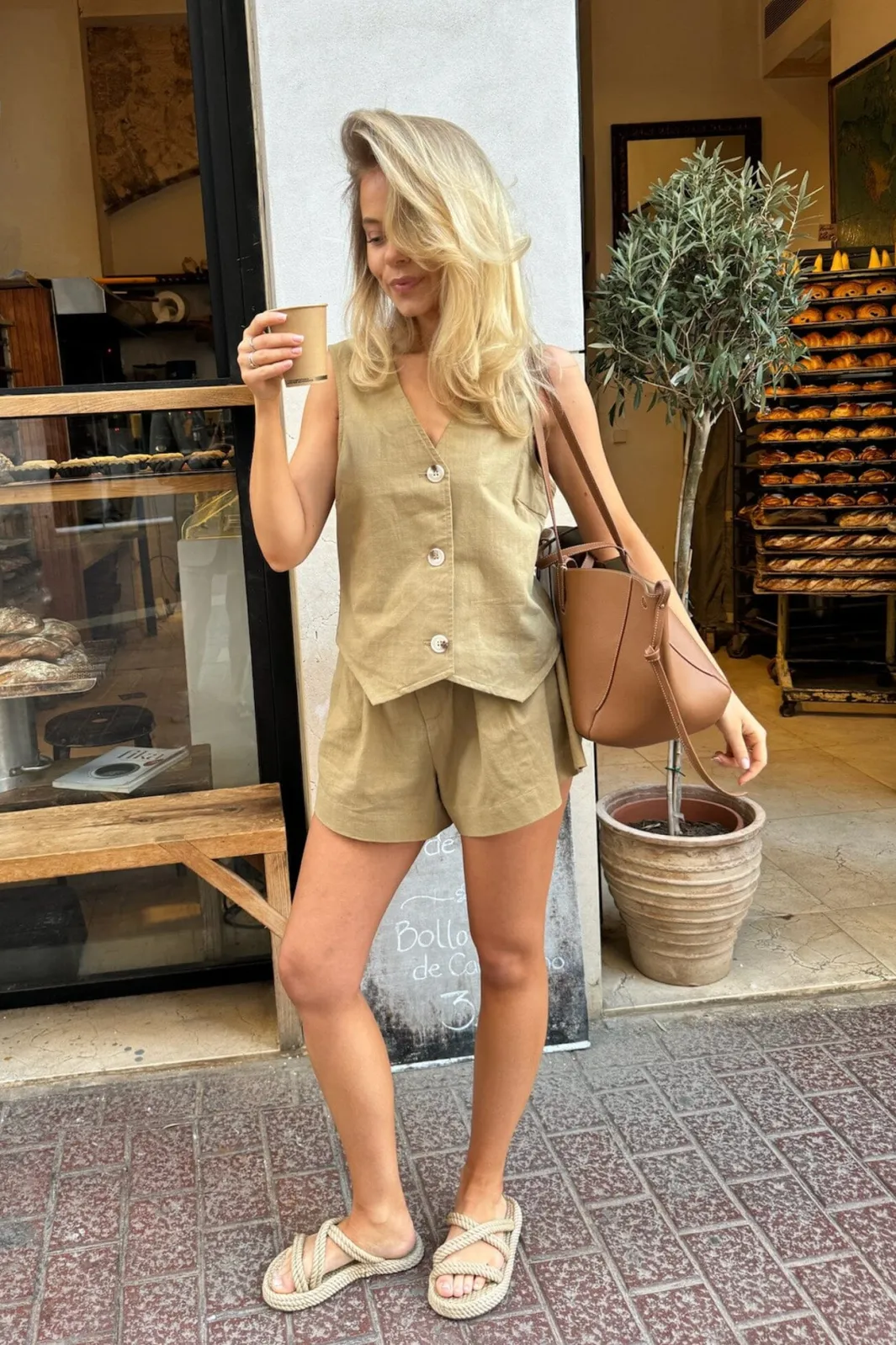 Sale BYIC Celinaic Vest lkhaki Light Khaki