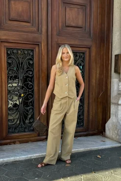Sale BYIC Celinaic Vest lkhaki Light Khaki