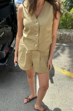 Sale BYIC Celinaic Vest lkhaki Light Khaki