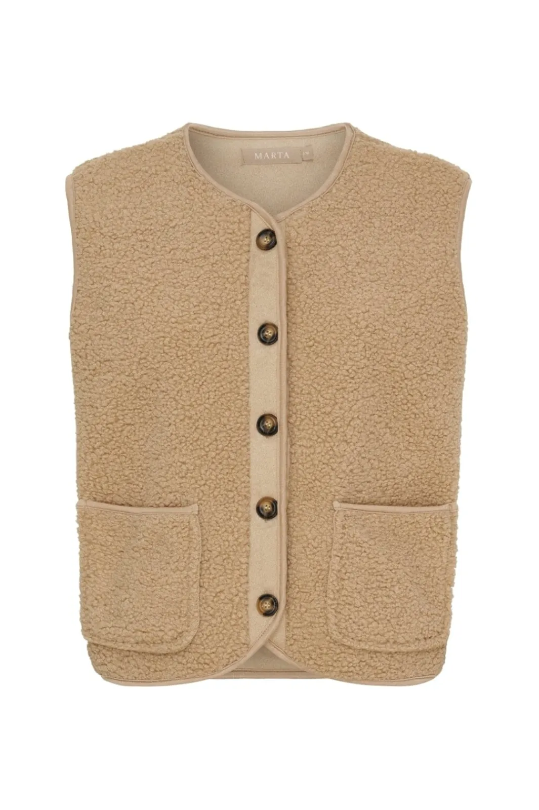 Best Marta Du Chateau Cemmie Vest 25172 Camel