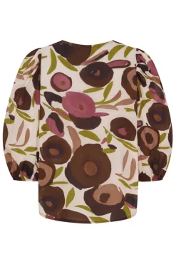 Online Marta Du Chateau Cevelina Shirt 58130M Brown Print