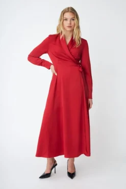 New Cras Charleen Dress C548 4035 Tango Red