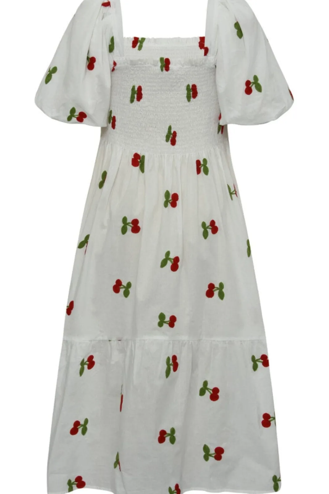 New A-View Cheri Fruit Dress 198 White/Red