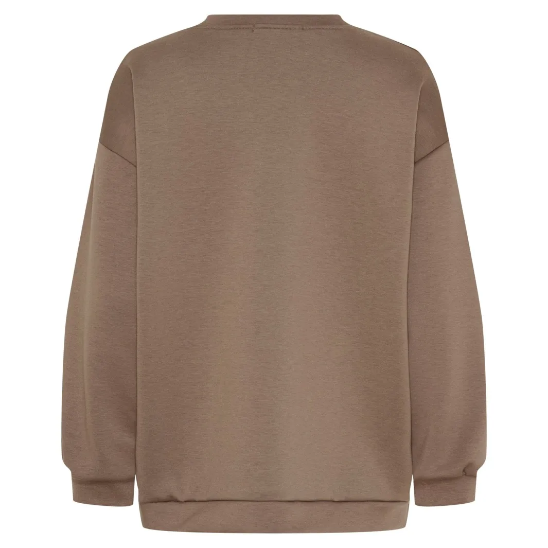Outlet Marta Du Chateau Chibiscus Sweatshirt 22659 Fango