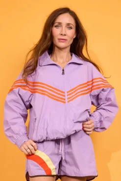 Clearance Hunkøn Cindy Track Jacket 25325 Lavender