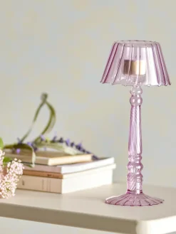 Outlet Bloomingville Cisco Fyrfadsstage, Rosa, Glas 82061722 Rose