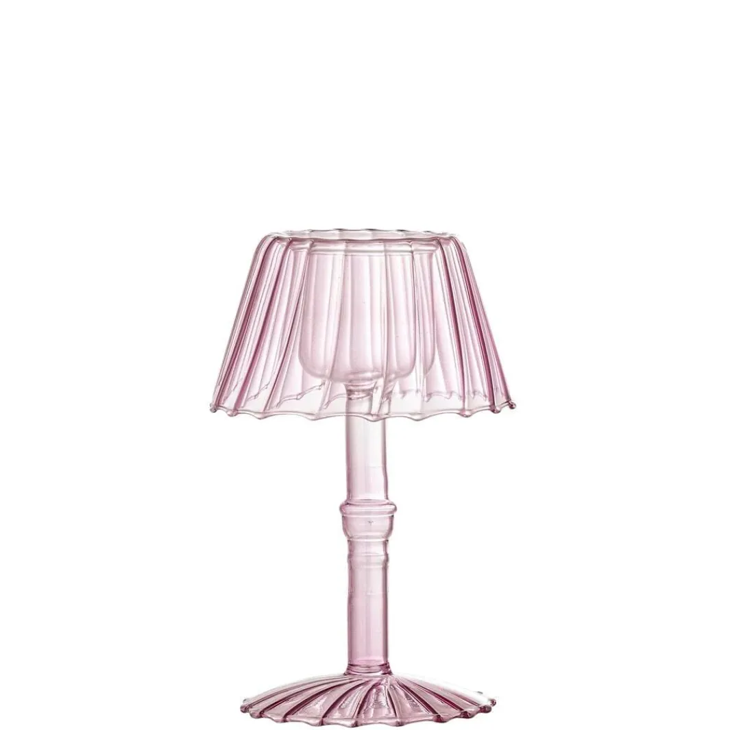 Sale Bloomingville Cisco Fyrfadsstage, Rosa, Glas 82061723 Rose