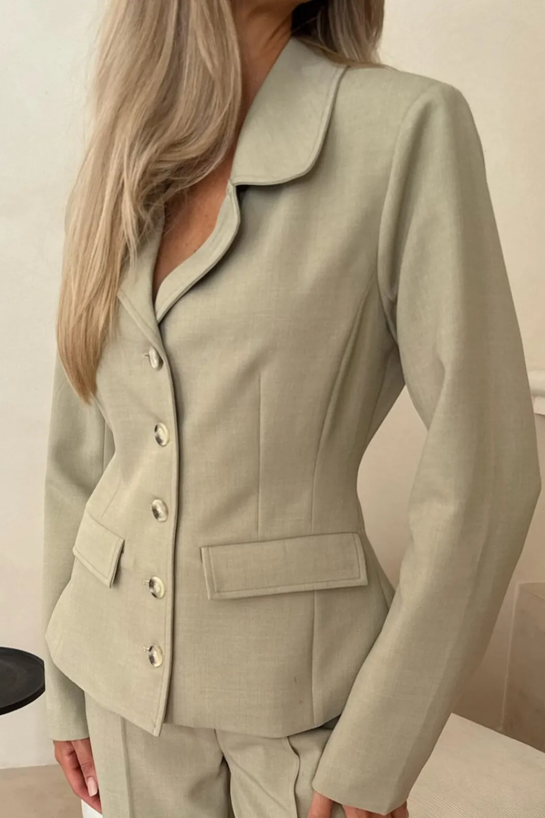 New BYIC Claraic Blazer A23904 Dusty Beige
