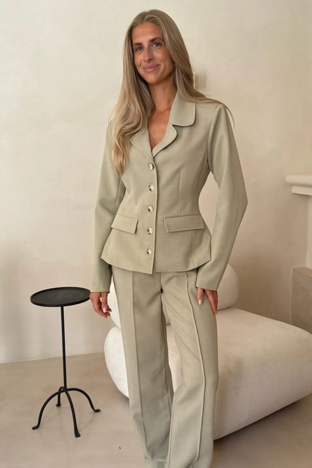 New BYIC Claraic Blazer A23904 Dusty Beige
