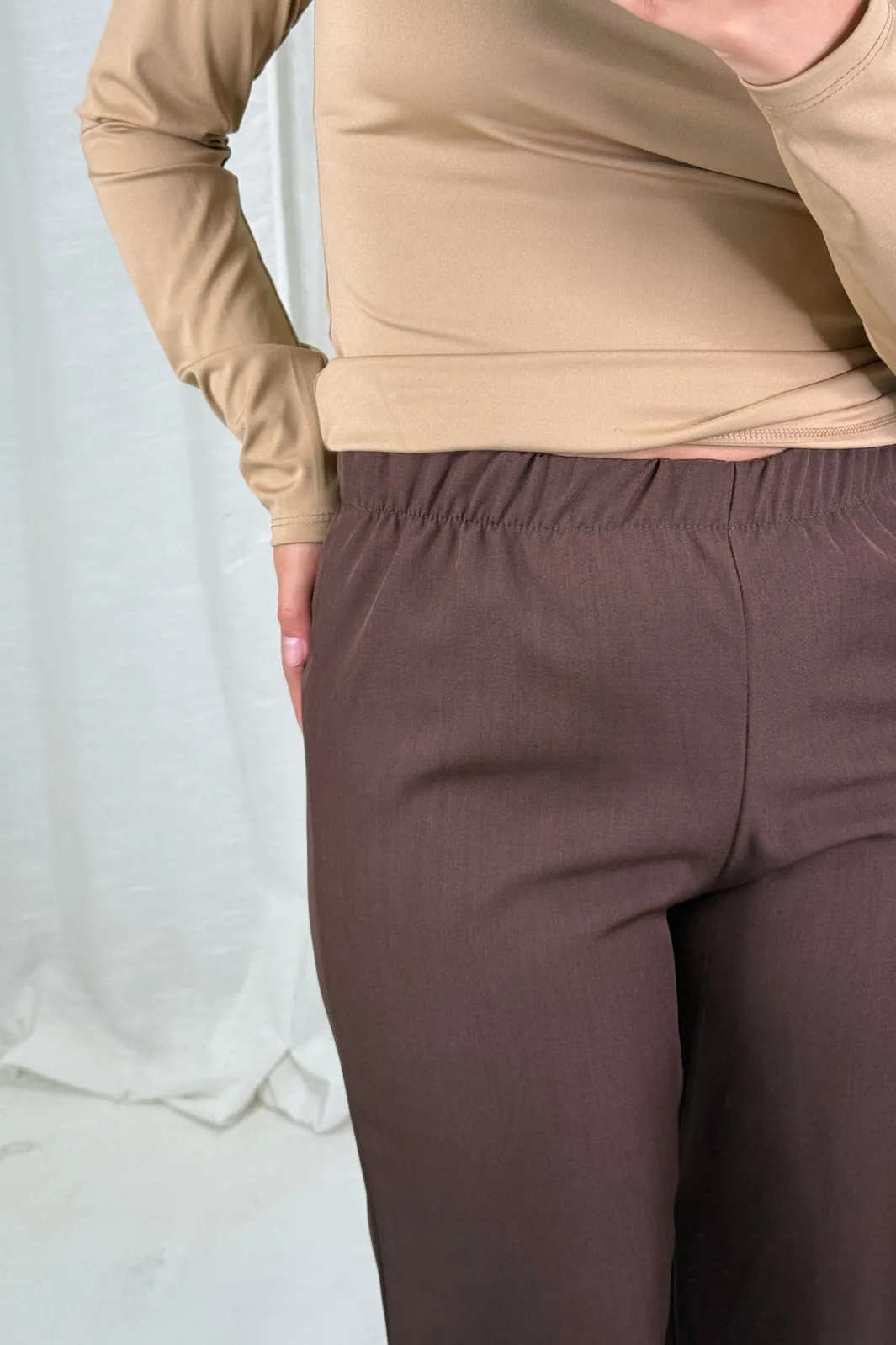 Online A-bee Clarice Pants Dark Maroon