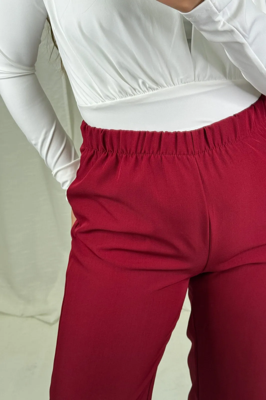 Outlet A-bee Clarice Pants Burgundy