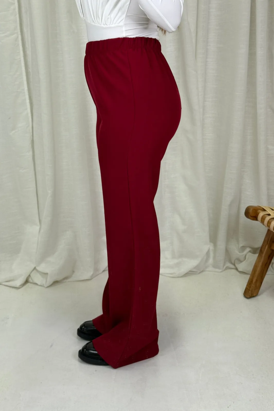 Outlet A-bee Clarice Pants Burgundy