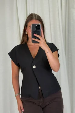 Discount A-bee Clarice Top Black