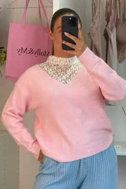 Online A-bee Clarisse Striktrøjer Pink