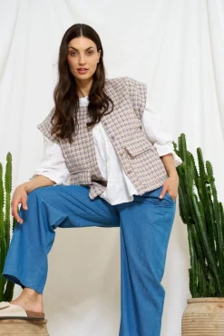 Marta Du Chateau Cloretta Vest 7169 Blue