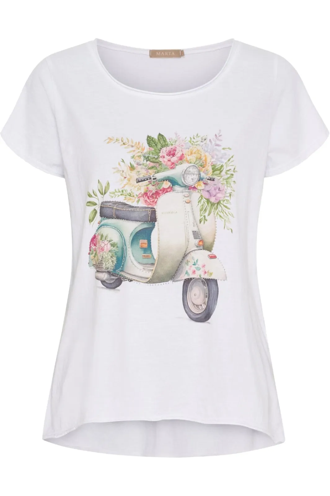 Hot Marta Du Chateau Cmarie T-Shirt 1535 White Vespa