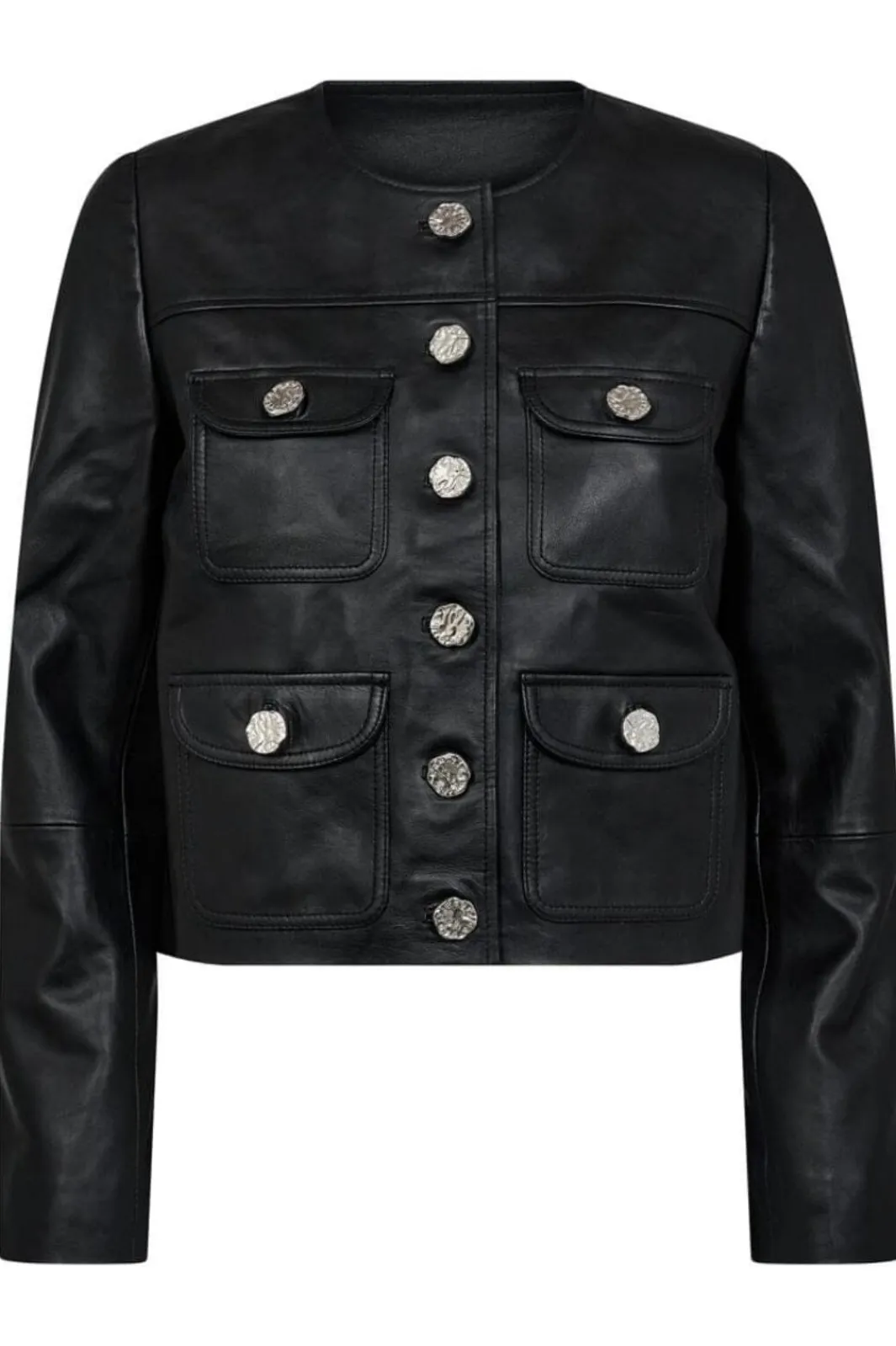 Best Haute L'Amitié Cocktail Leather Jacket HL10008 Black
