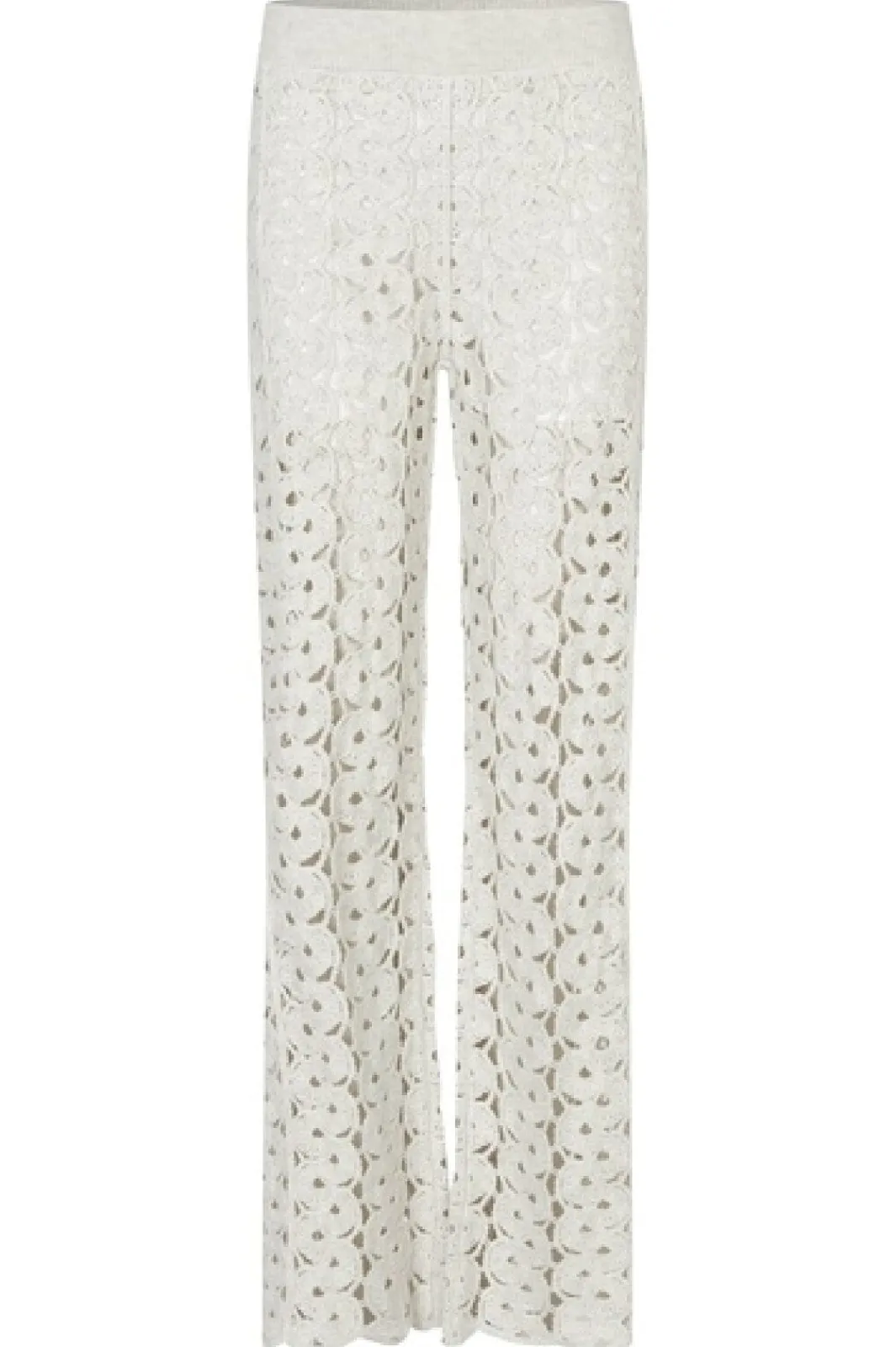 Online Second Female Coralie Knit Pants 59588 Light Grey Melange 7001
