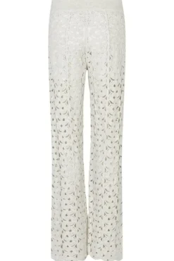 Online Second Female Coralie Knit Pants 59588 Light Grey Melange 7001