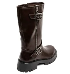 Online Bloom Cosmos Boots Dark Maroon