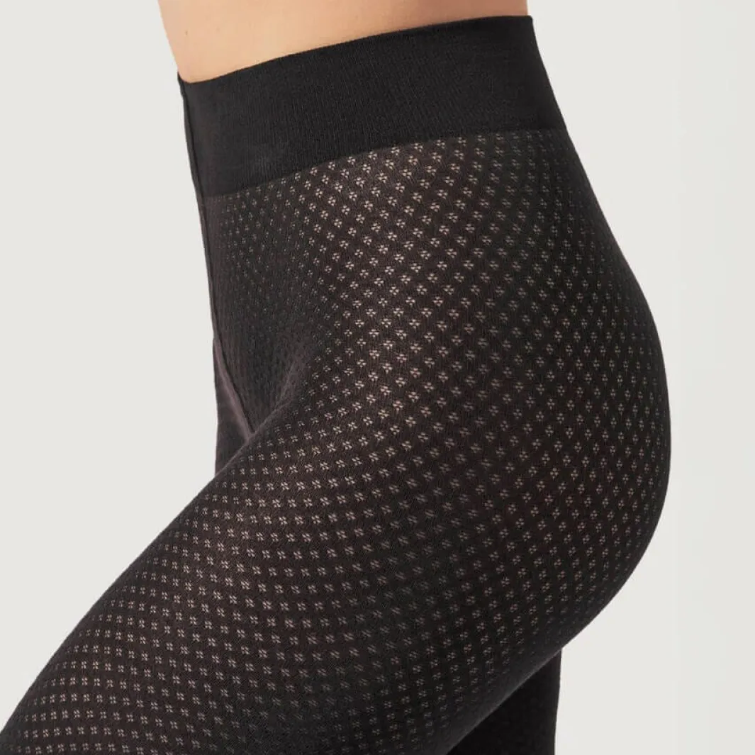 Clearance Wolford Cotton Dot Tights15044 7005 Black