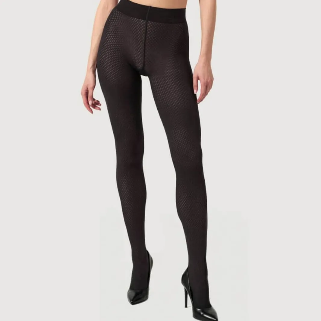 Clearance Wolford Cotton Dot Tights15044 7005 Black