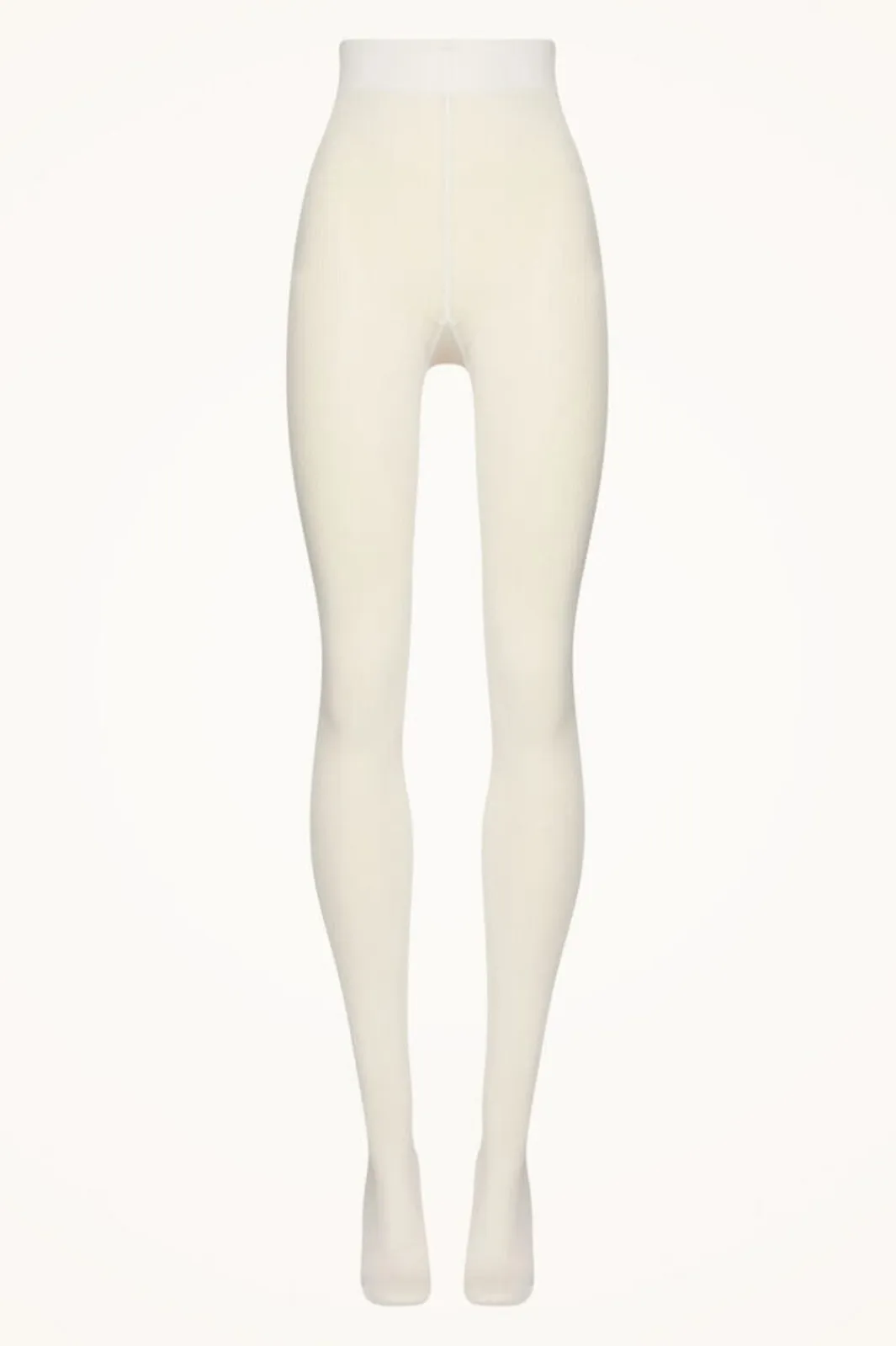 Sale Wolford Cotton Rib Tights 1051 Ecrue