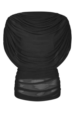 New Neo Noir Cottuna Drapy Mesh Top 167205 100