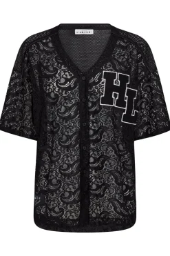 Best Haute L'Amitié Court Lace Tee HL10466 Black