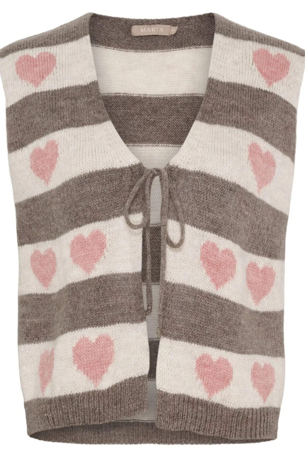 Outlet Marta Du Chateau Cphoenix Knit Vest 8069 Old Rose