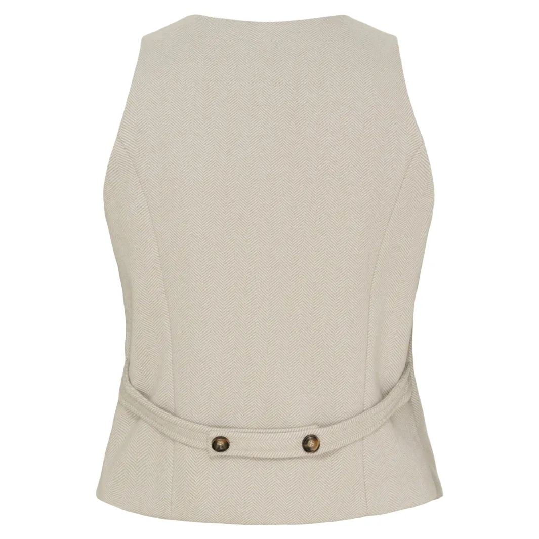 Marta Du Chateau Crainey Vest 248469 Beige1