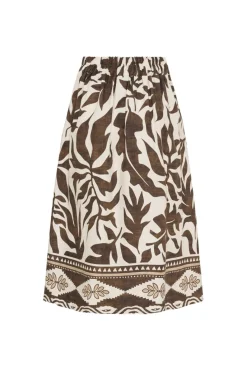 Clearance Marta Du Chateau Crenata Skirt 4911Tela Moro